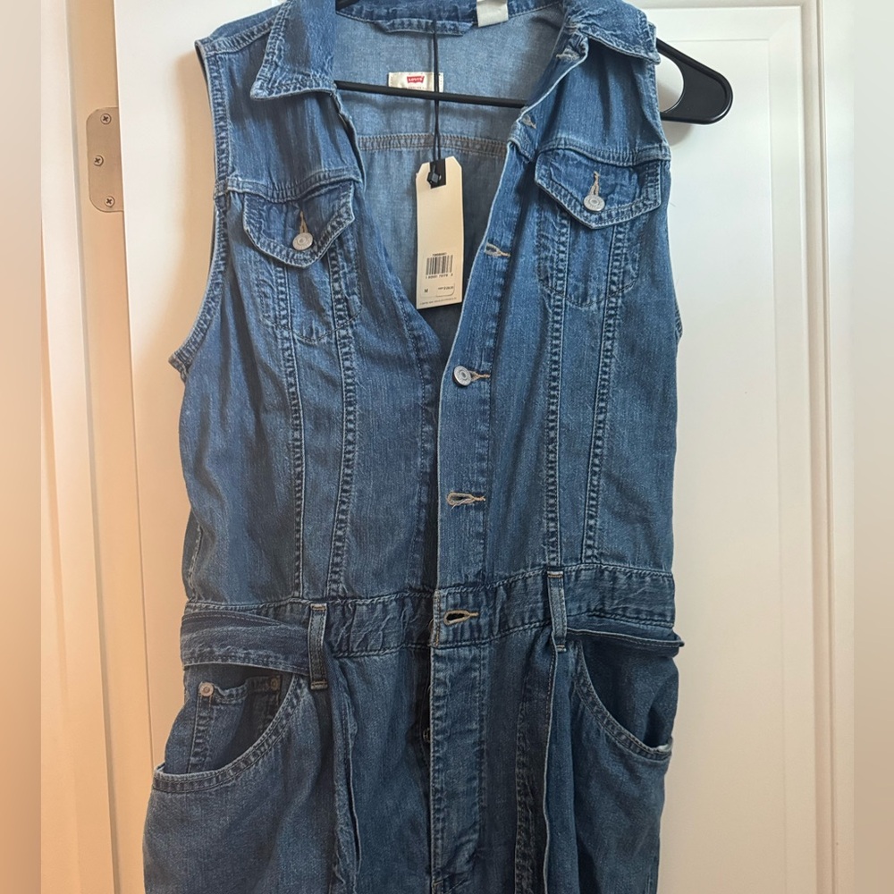 Levi's Blue Denim jumpsuit/overalls 100% cotton